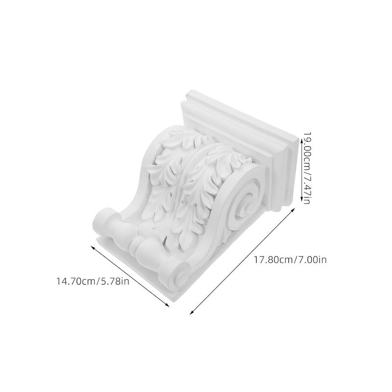 شفة شعاع PU بيضاء مع نقوش للكونترتوب، ورفوف المواقد، والعتبات، والأسقف المزخرفة - Image 3