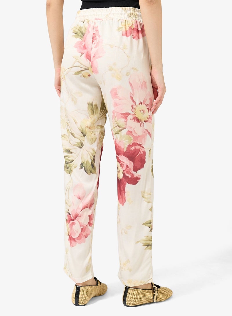 جينجر بنطلون مريح بطبعة زهور - Image 3