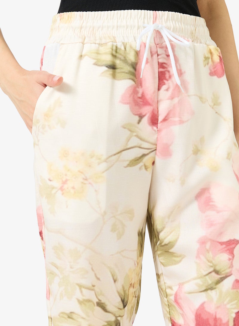 جينجر بنطلون مريح بطبعة زهور - Image 4