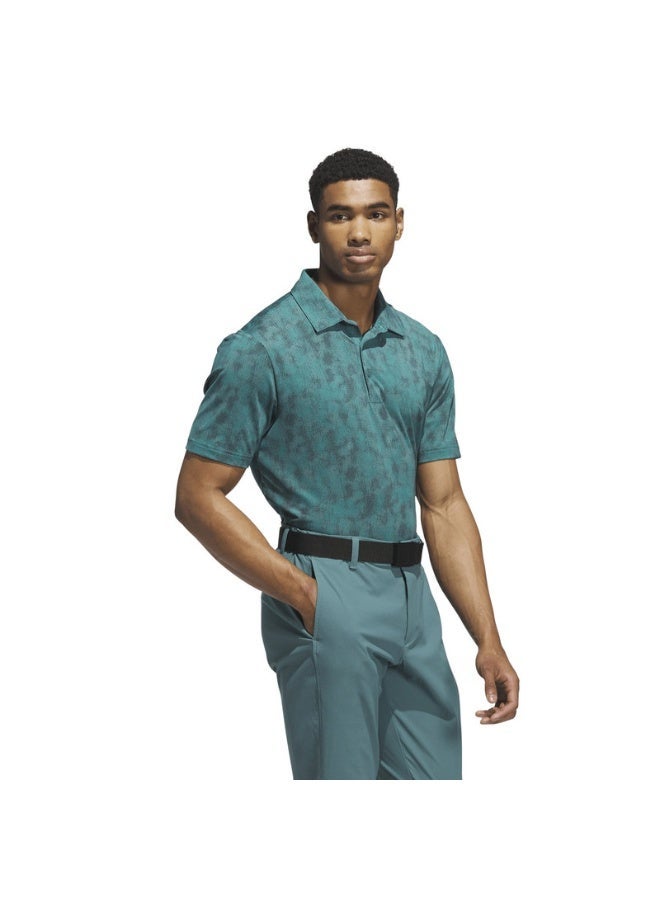 اديداس قميص بولو أخضر بأكمام قصيرة للرجال - Image 1