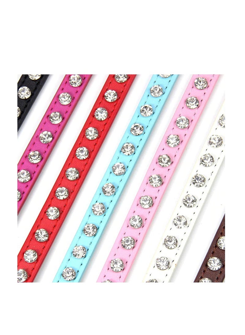 ماركة غير محددة طوق للقطط مزين بالألماس لون أخضر مقاس ٣٠  سم - Image 3