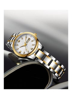 Gonice Gonice Men's Wrist Watch Women's Waterproof Luxury Watches Couple Pair Fashion Stainless Steel Pair Watches 2pcs  - Image 4