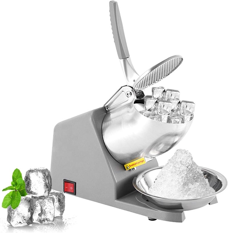 XENGVA Electric Shaved Ice Machine Manual Ice Crusher Ice Gola Shaver and Snow Cone MachineHand Crank Ice Crusher Commercial Ice Grinder Ice Cream Smoothie Falooda Juice Maker Summer Special - Image 1