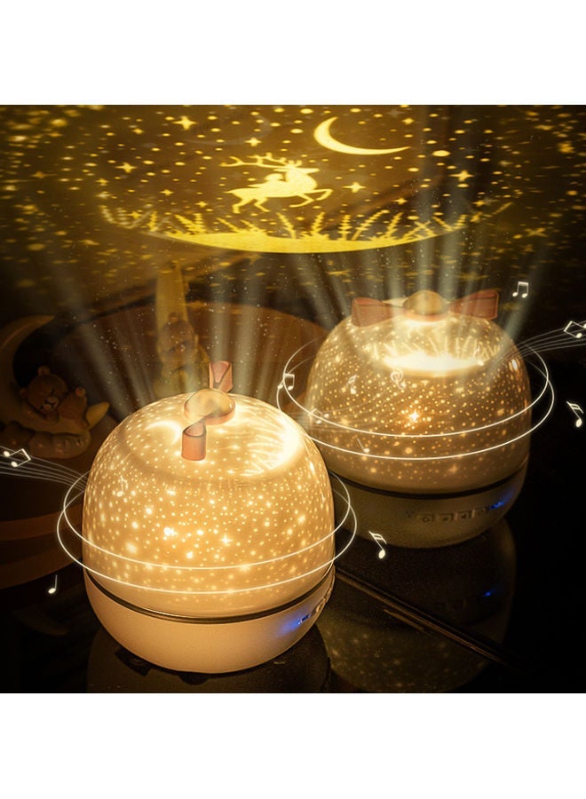 NIBEMINENT Starlight Night Light Warm White 3.1x13.1x13.9cm - Image 2