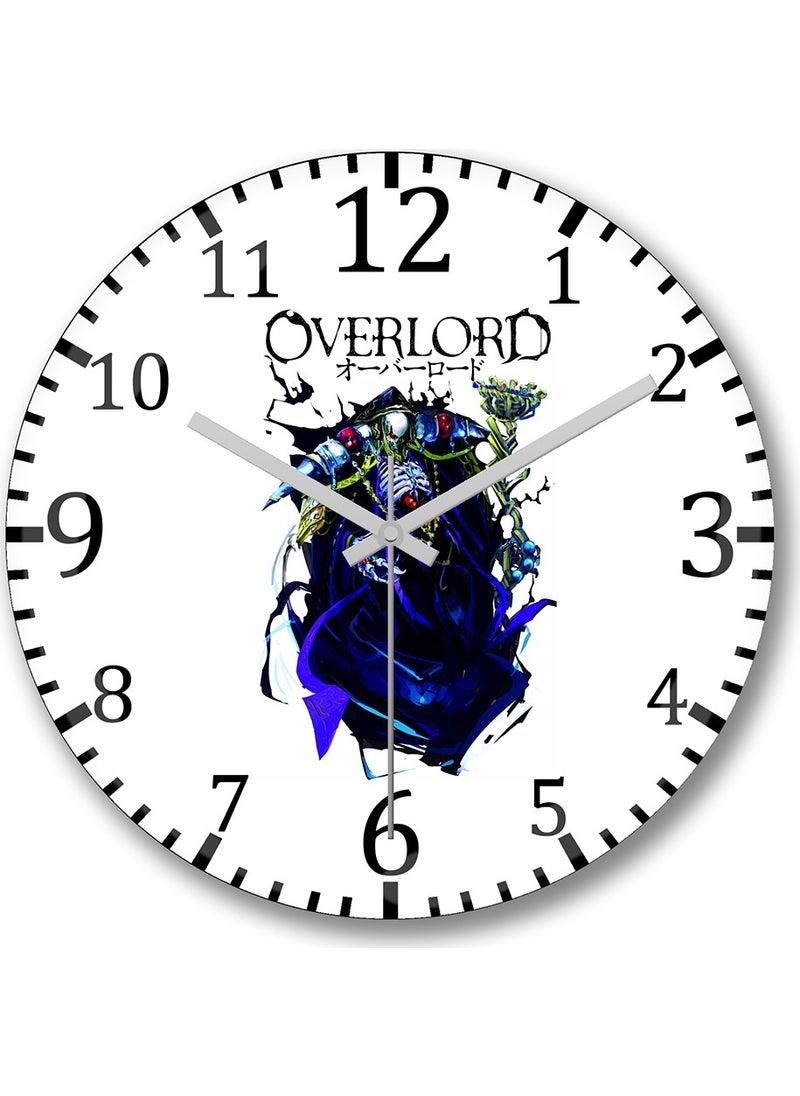 Baskı Dükkanı Print Shop Overwatch Wall Clock Curved Real Glass 