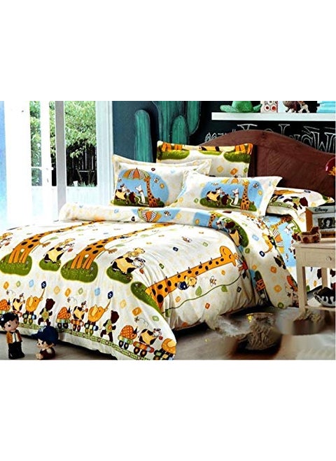 Magnetic Shadow King Size Kids Cartoon Comforter Set Duvet Set with Bedsheet 4 Piece Set