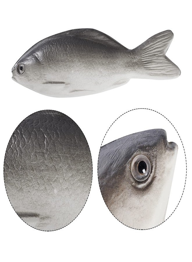 jiebor 6PCS Fake Fish Realistic Fish Toy Artificial Halloween Fish Mode Small Rubber Sea Fish for Kitchen Home Market Display Decoration Photography Props - Image 3
