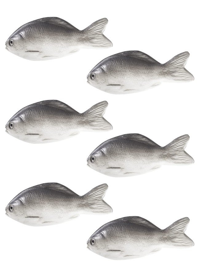 jiebor 6PCS Fake Fish Realistic Fish Toy Artificial Halloween Fish Mode Small Rubber Sea Fish for Kitchen Home Market Display Decoration Photography Props - Image 1