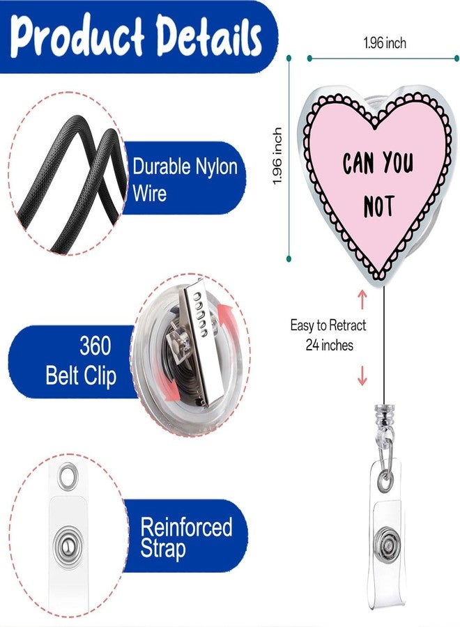 963RW Funny Nurse Badge Reel Retractable ID with Clip, Medical Badge Holder for Nurses Station Psychiatry ER ED RN Social Workers Psychologist Physician Front Desk Receptionist - Image 2