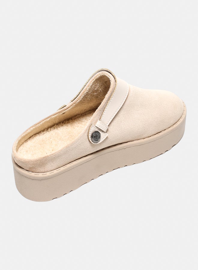 Glitter Women Slippers - Beige - Image 4