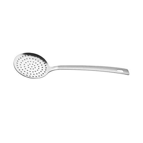 RJ kitchenware Store Stainless Steel Skimmer, Silver Stainless Steel JHara/Skimmer/Strainer Steel Frying Spoon/deep Fry for Kitchen (Silver) Pack of 1 - Image 1