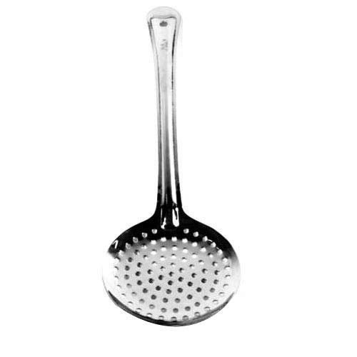 RJ kitchenware Store Stainless Steel Skimmer, Silver Stainless Steel JHara/Skimmer/Strainer Steel Frying Spoon/deep Fry for Kitchen (Silver) Pack of 1 - Image 4
