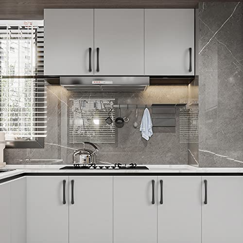 Amerdeco 10 Pack Matte Black Cabinet Pulls 5 Inch(128MM) Hole Centers Kitchen Cabinet Handles Hardware Kitchen Handles for Cabinets Cupboard Handles Drawer Pulls ZH0032 - Image 5