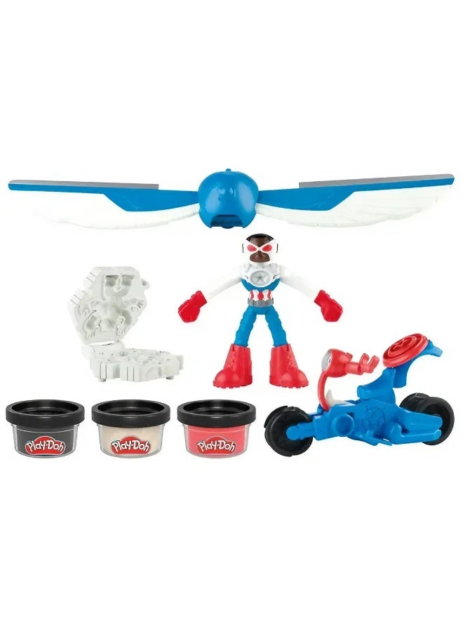 Play-Doh Play‑Doh Marvel Captain America Moto‑Slicer Playset (10.16 Cm, 85 G) - Image 2