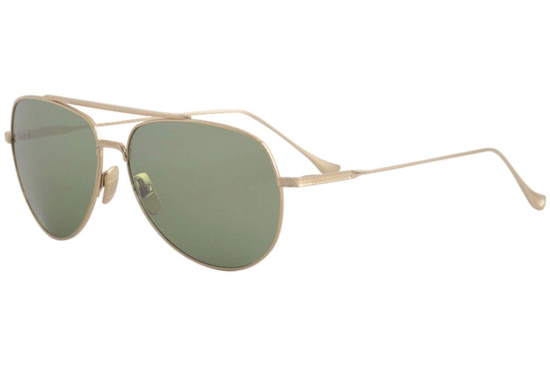 Dita FLIGHT Sunglasses 004 7804 G12KMIR Gold w Vintage GreenSilver Fla Aviator Sunglasses for Unisex Adults