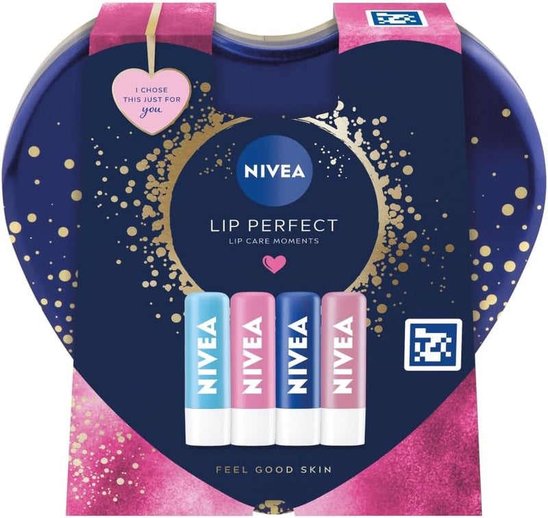 Nivea Lip Perfect 4 Piece Tin