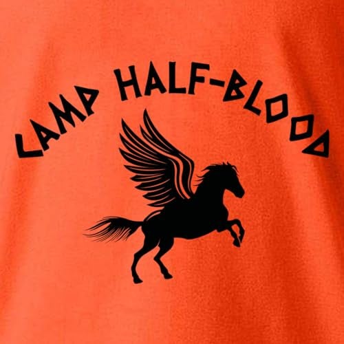 shop4ever Camp Half Blood Youth's T-Shirt Demigod Child's Tee Small Orange 0 - Image 2