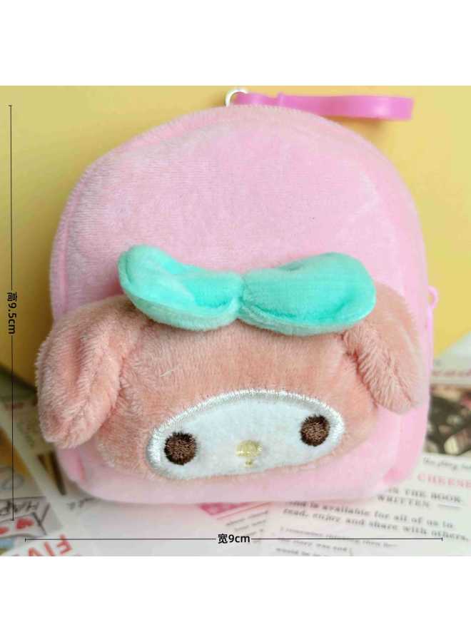 Stuffed Doll Backpack Pendant Stereo Cartoon Mini Coin Purse Cute Headphone Cosmetics Bag Small Pendant Bag