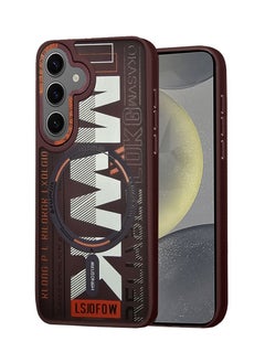 Techie Aesthetic Translucent TPU MWK Magnetic Magsafe Case with Raised Camera Lens Protector for Samsung Galaxy S24 - Maroon  - Image 1