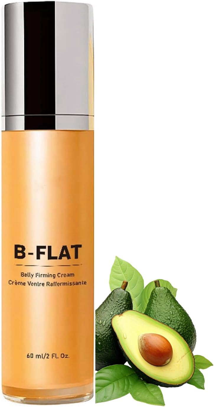 BFLAT Firming Body Lotion with Avocado Centella Asiatica Skin Tightening Cream for Stomach Arms Thighs Improves Elasticity Scar Appearance Deep Moisture 60ml