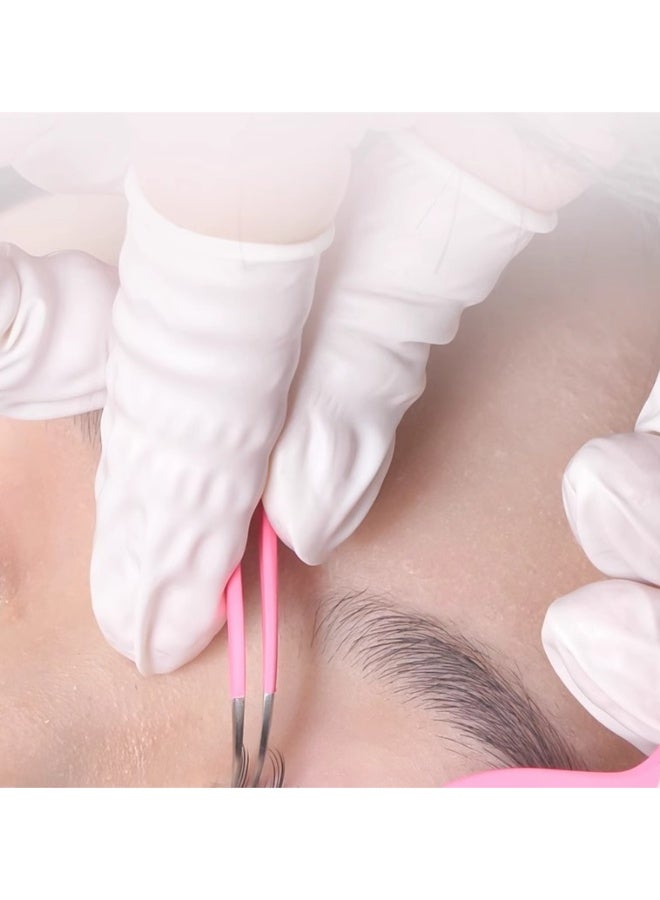 100PCS,Disposable Thickened Wear-resistant Non-slip Latex Finger Cots for Beauty, Acne Removal, Packing, Snacking, Nail Art, and Microblading - Image 2