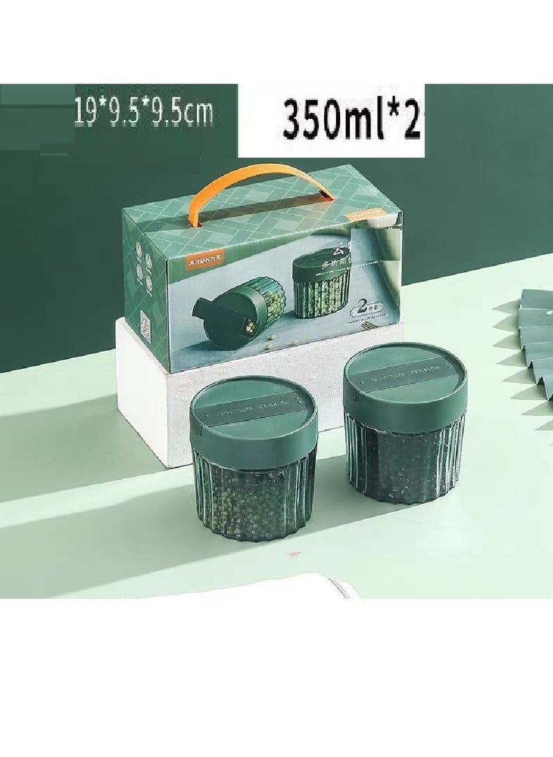 Generic - 2*1 Glass Spice Set, For Spices And Legumes, Distinctive Shape, An Aesthetic Touch In The Kitchen - Image 1