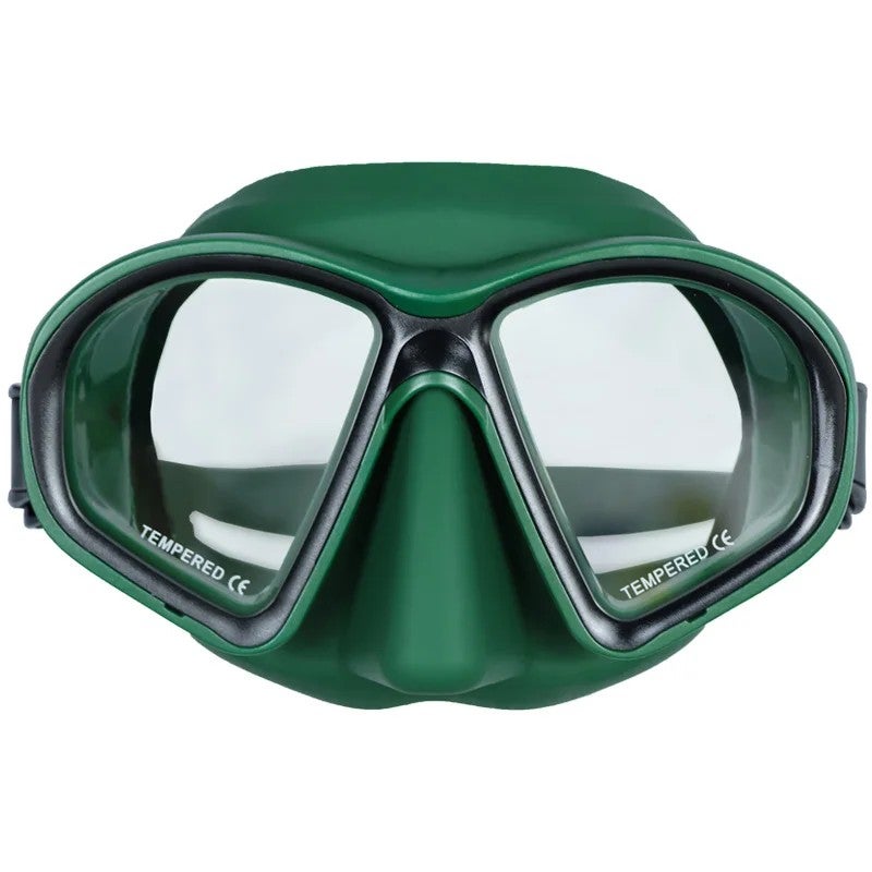 Bluejw Colorful Silicone Strap Low Volume Snorkeling Diving Mask Half Face Spearfishing Diving Mask - Image 2