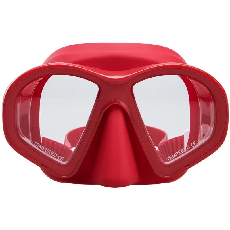 Bluejw Colorful Silicone Strap Low Volume Snorkeling Diving Mask Half Face Spearfishing Diving Mask - Image 4