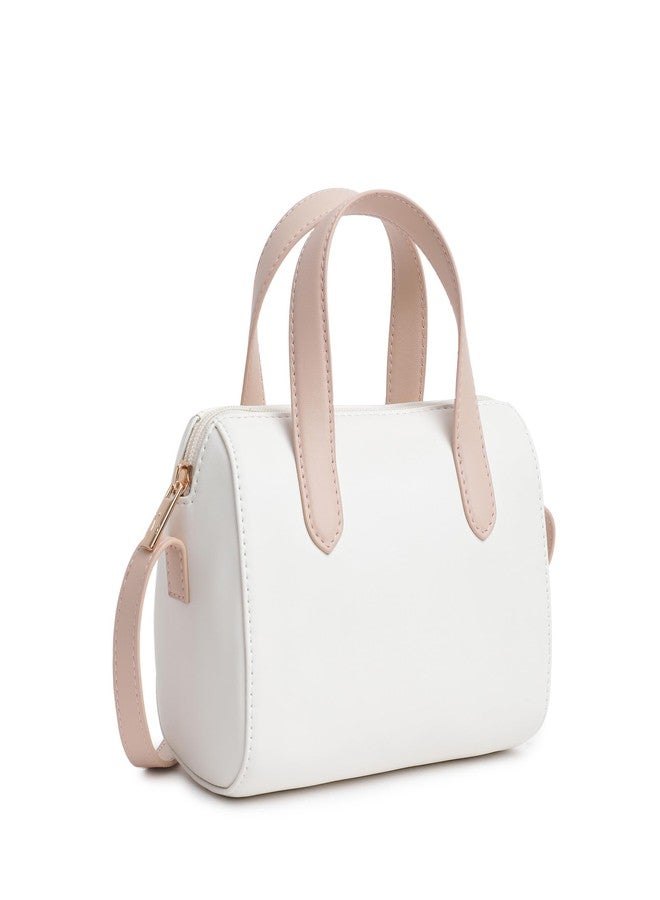 Fastrack Spacious Sling Bag for Girls | Stylish Crossbody Bag for Girls, Ladies, Women | Minimalistic Bag Made of Faux Leather (Powder Pink) - Image 3