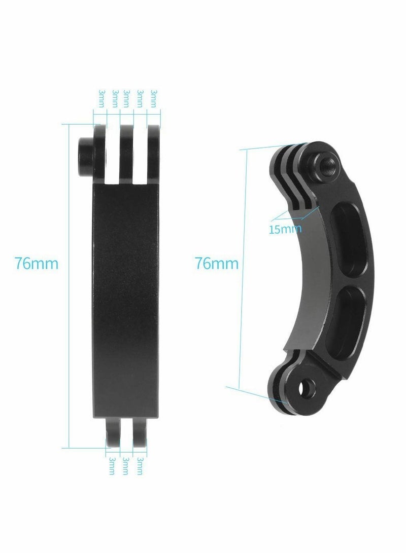 Aluminum Alloy Curved Extension Pivot Arm Mount, Adjustable Monopod Bracket for GoPro Hero  - Image 3
