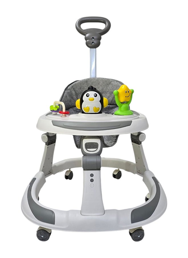 BABYCARA Baby Walker With Parental Handle Anti-Rollover Folding With Music, 6 - 18 Months  - Image 2