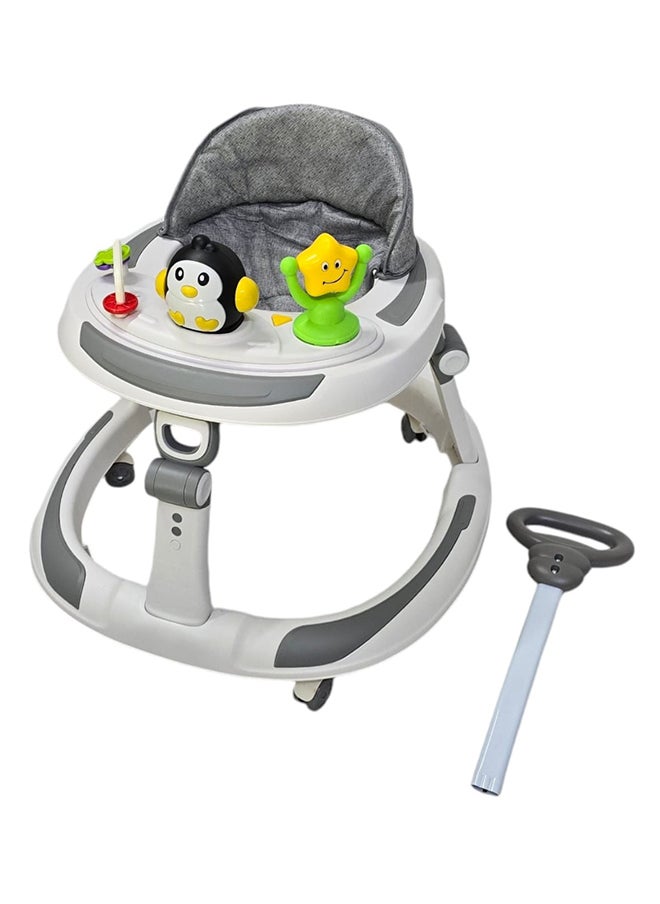 BABYCARA Baby Walker With Parental Handle Anti-Rollover Folding With Music, 6 - 18 Months  - Image 4