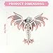 Kizcmvre 3D Printed Dragon with Wings Articulated 7 Inch Pink Flying 3D Printed Dragon Toy3D Printed Animal Fidget Toy for Creative Desk Pet Decor Fun GiftPink - Image 4