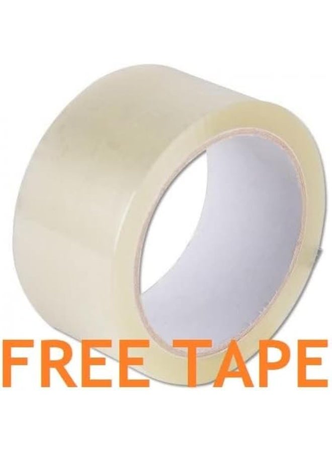 (5 Pack) Medium Double Wall 100% Recyclable Corrugated Cardboard Moving Boxes with 20 KG Capacity, 44 x 44 x 44 cm Brown Carton for Packaging, Shipping and Storage, 5 ply with Free Tape - Image 5