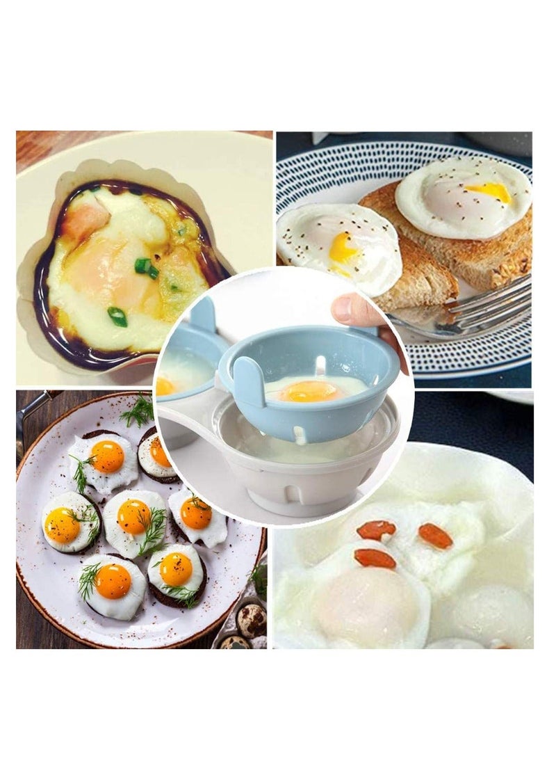 Y&D Microwave Egg Poacher, Poached Cooker with Measure Cup, Dishwasher Safe BPA Free, Maker Steamer Kitchen Gadget Home Gift - Image 2