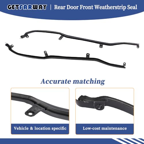 Getfarway شريط عزل الطقس الخلفي لجهاز Getfarway BB5Z-7825324-B BB5Z-7825325-B متوافق مع فورد إكسبلورر 2011 2012 2013 2014 2015 2016 2017 2018 2019 شريط عزل الطقس الأمامي لفورد - Image 4