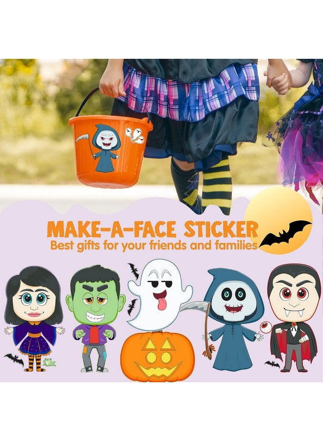 JOYIN 36 PCS Halloween Craft Stickers for Kids Party Favor, Make a Face Stickers with Designs Witch Vampire, DIY Craft Supplies for Halloween Party Game Classroom Activities Gift Goodies - Image 4