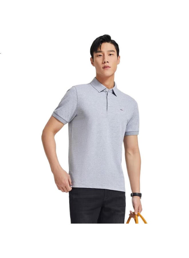 Youngor Men'S T-Shirt Summer, Young Men'S Business Casual Short-Sleeve T-Shirt, Vspc533066Dca, Gray, 2Xl - Image 3