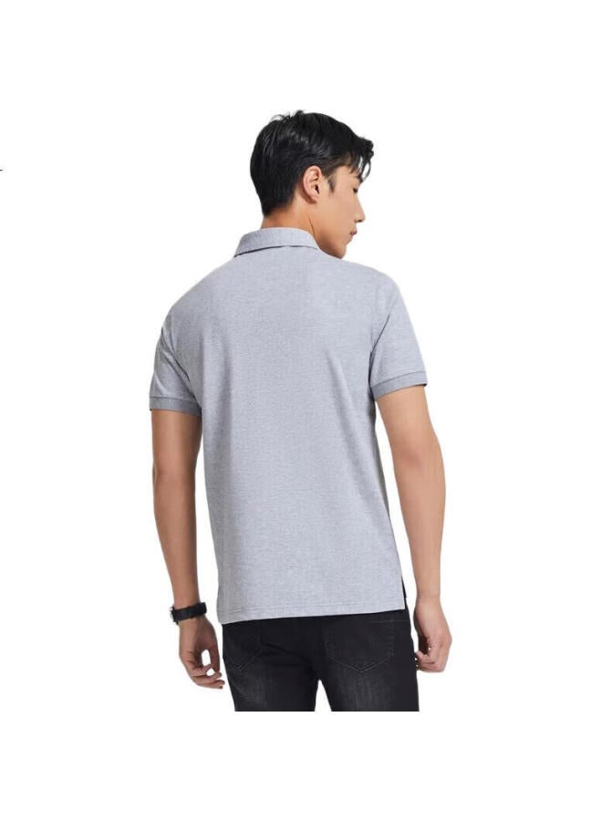 Youngor Men'S T-Shirt Summer, Young Men'S Business Casual Short-Sleeve T-Shirt, Vspc533066Dca, Gray, 2Xl - Image 2
