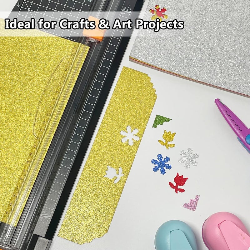 Simetufy Glitter Cardstock, 40 Sheets in 20 Colors, Premium Cardstock for Cricut, Crafts and DIY Projects, Sparkly Paper for Card Making, 250 GSM - Image 4