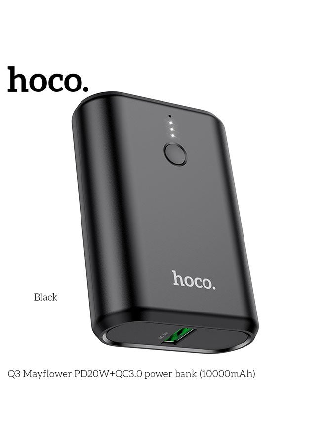 hoco. Power bank Q3 Mayflower PD20W + QC3.0 10000mAh(Black)  - Image 2