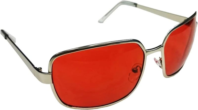 Costume Agent Fight Soap Salesman Halloween Costume Cosplay Red Sunglasses Accessory - Image 1