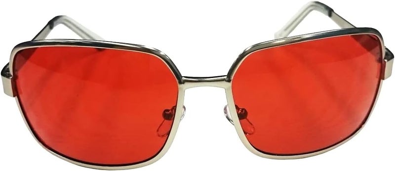 Costume Agent Fight Soap Salesman Halloween Costume Cosplay Red Sunglasses Accessory - Image 2