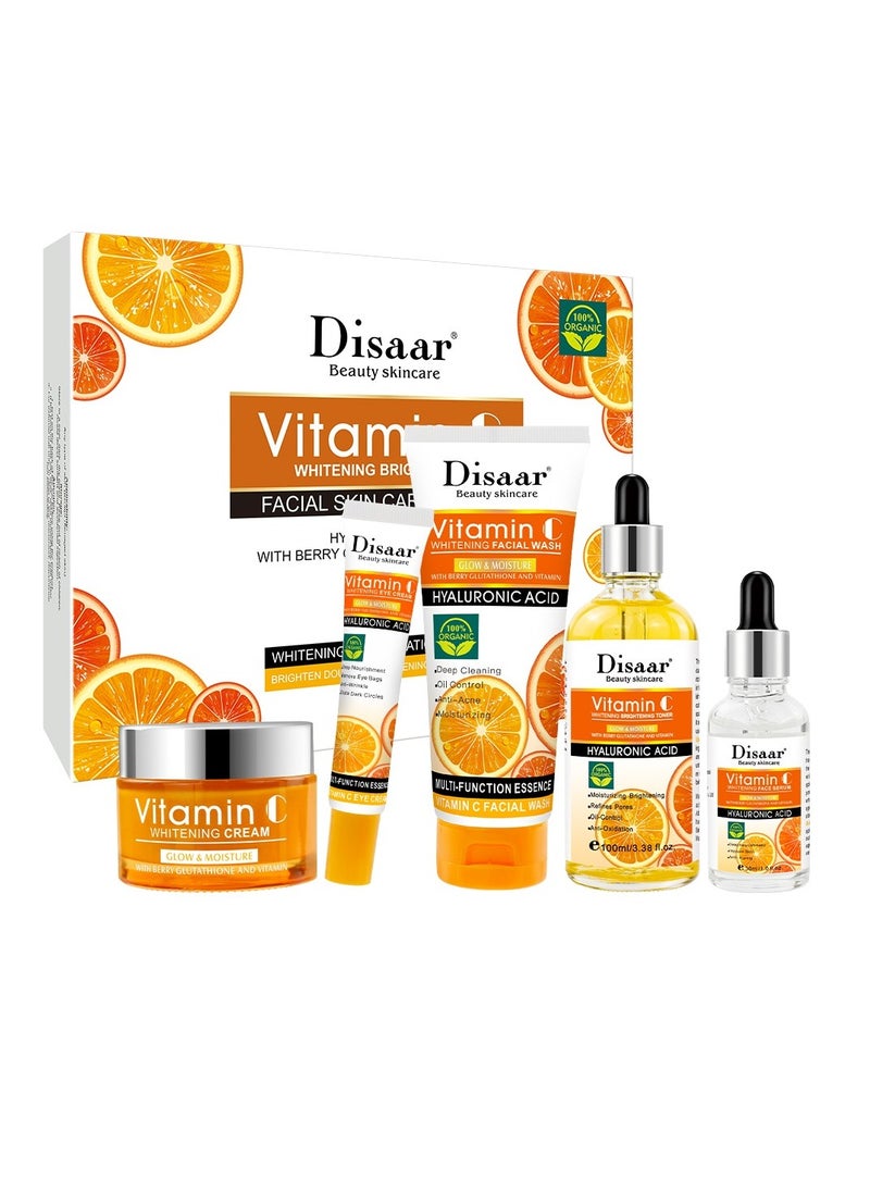 vitamin C whitening brightening facial skin care series 5 piece set - pzsku/Z9CFBF5EAD25FEBB1055CZ/45/_/1701850964/dc3150aa-a07e-4d97-b8fc-b2dbae5daa3f