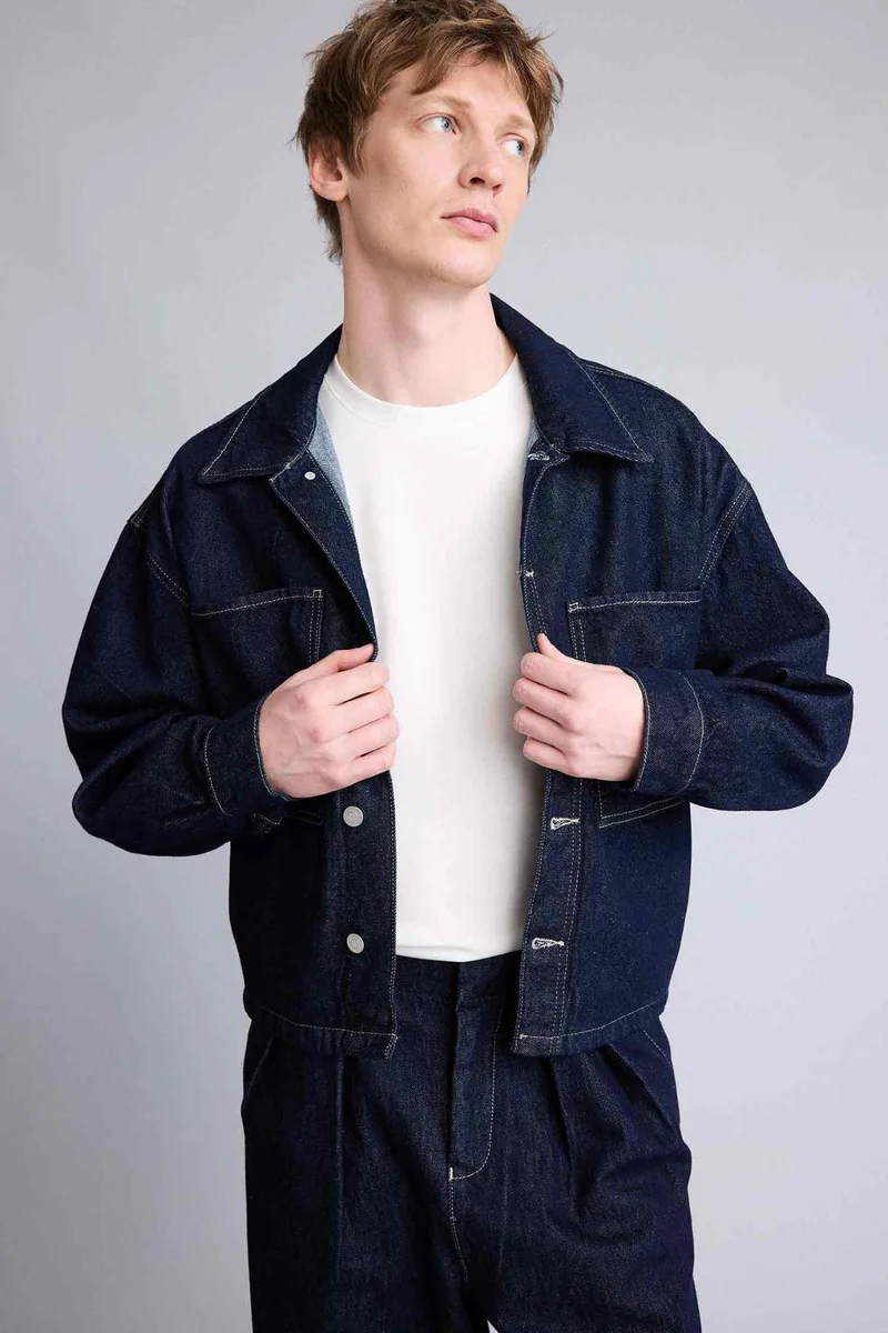 Defacto  Cotton Oversize Jacket for Men | Best Price UAE