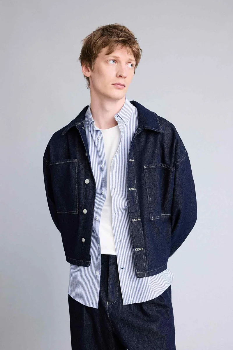 Defacto  Cotton Oversize Jacket for Men | Best Price UAE