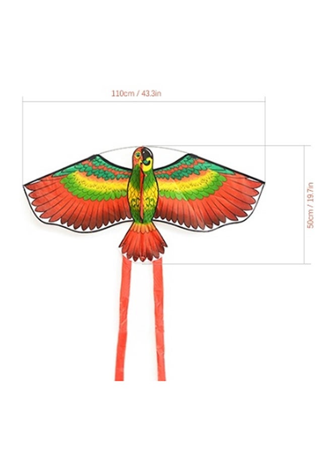 Loquat Cartoon Parrot Kite With String And Handle 110x 50x 26centimeter - Image 2