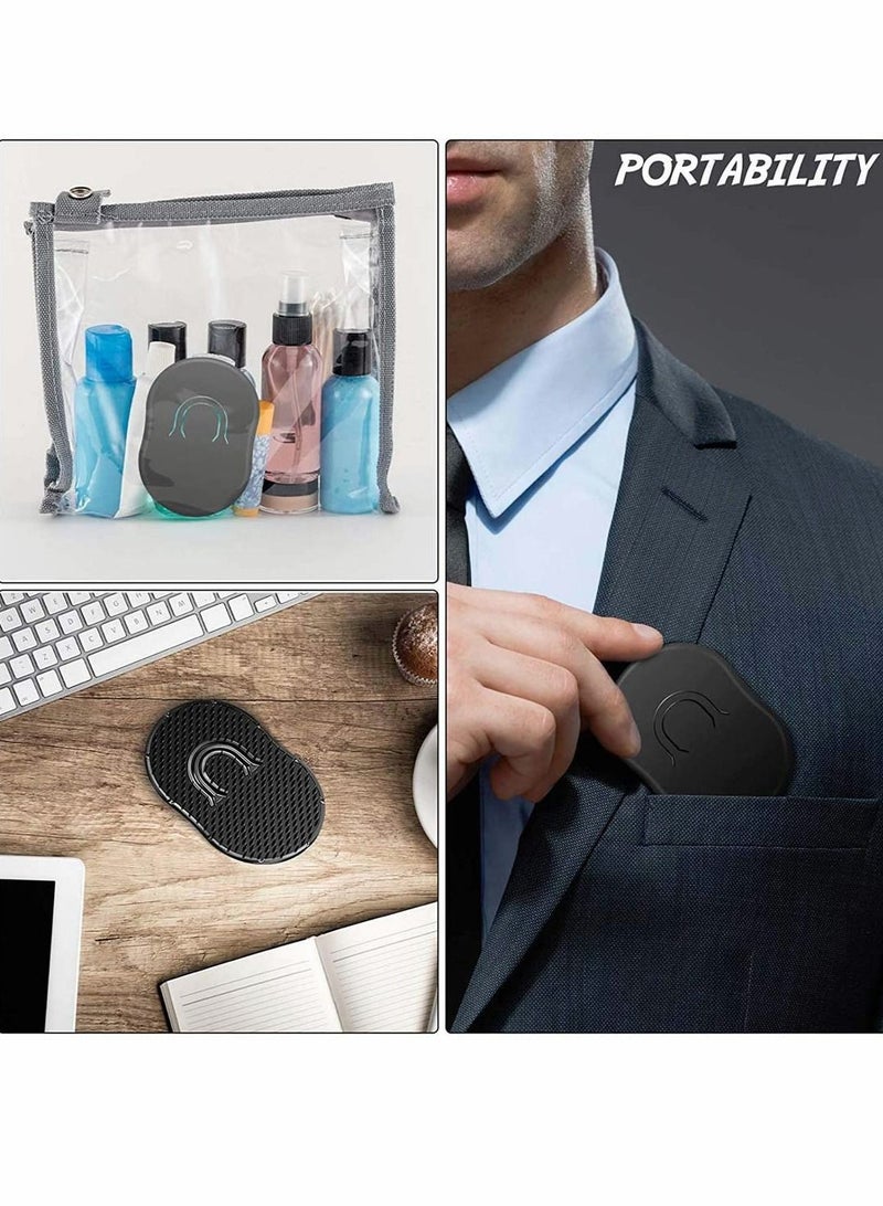 Y&D Pocket Palm Combs, Brush for Men, Portable Hair Brushes Plastic Beard Comb Shampoo Scalp Massager Travel, 6Pcs - Image 5
