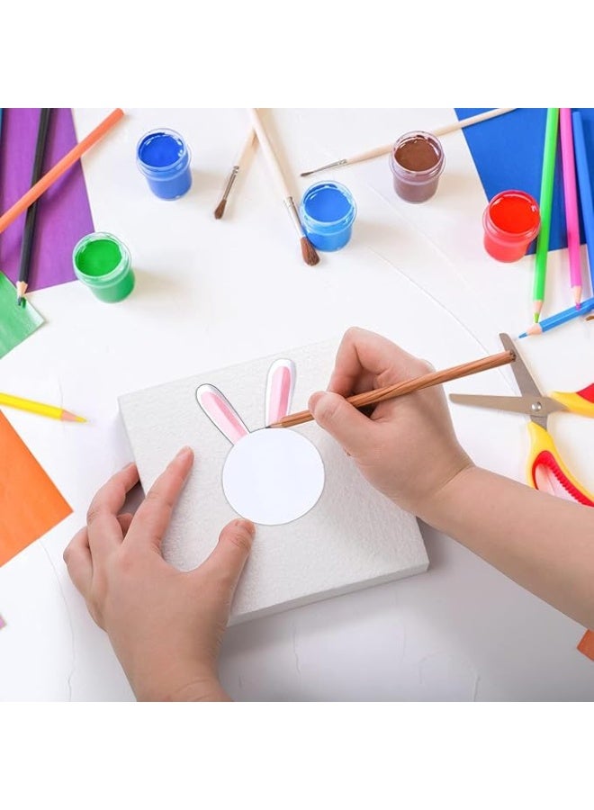 كرافت ماجيك مجموعة من 4 كتل من الفوم الحرفي 10×10×1 بوصة | ألواح بوليسترين أبيض ستايروفوم / ثيرموكول للفن والنحت، الحرف اليدوية، تنسيقات الزهور والمشاريع المدرسية - Image 2