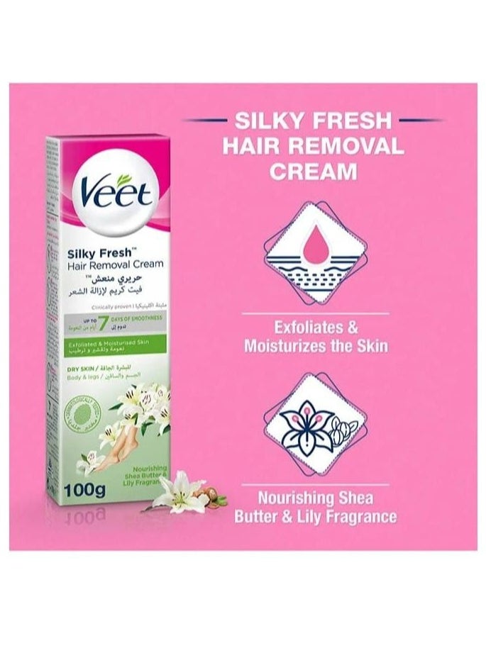Veet Dry Skin Hair Removal Cream 100g Pack Of 2  - Image 2